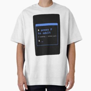 Press F To Adult — Funny Gamer Video Game Tee
