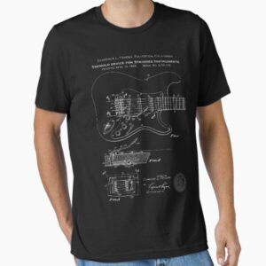 1956 Stratocaster Guitar Patent Office Drawing tremolo bar