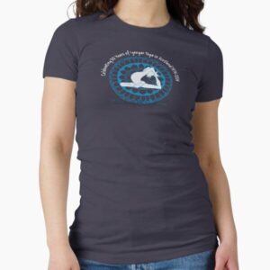 Mid Blue/Grey Fitted Tee Shirt